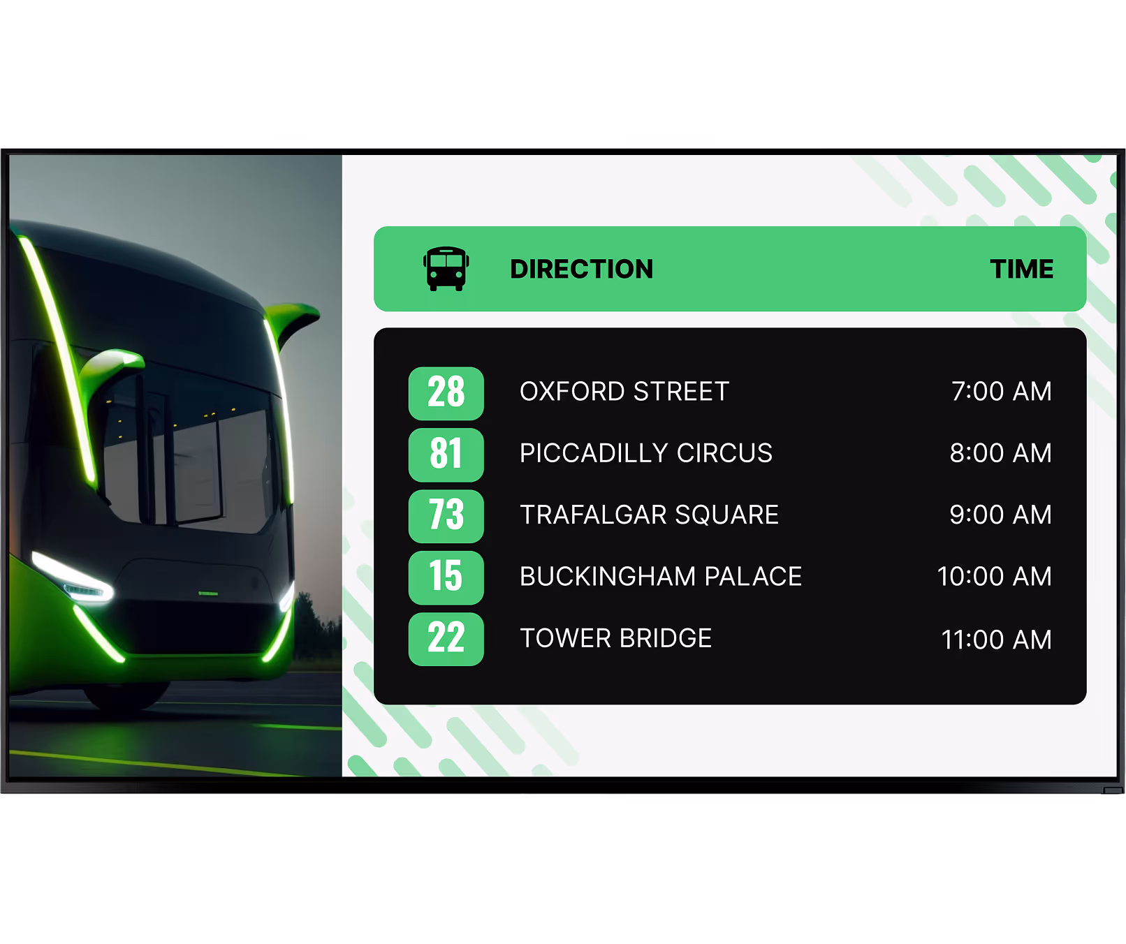 Offline playback Directions board
